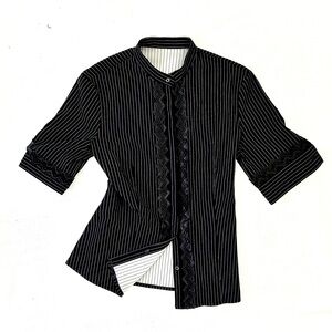 Wolford Black and White Casual Button Down Shirt